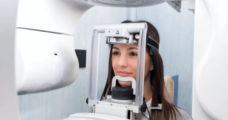 Dental cone beam CT scan